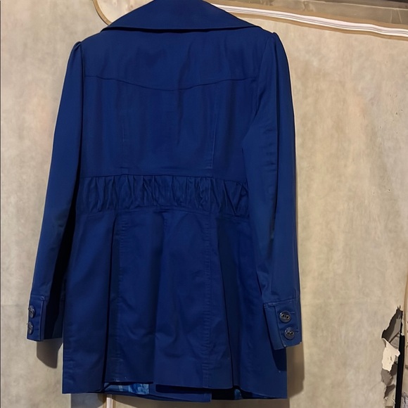 Vintage Blue Double-Breasted Coat - Picture 2 of 2